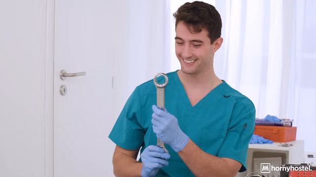 Nurses Have Anal threesome and creampie in the Break Room Part 1